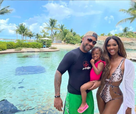 Kenya Moore Instagram Marc Daly, Kenya Moore and their daughter Brooklyn