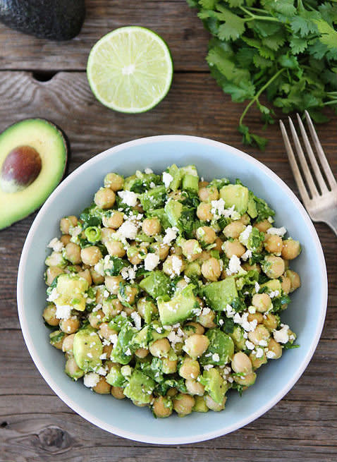 <strong>Get the <a href="http://www.twopeasandtheirpod.com/chickpea-avocado-feta-salad/" target="_blank">Chickpea, Avocado, & Feta Salad recipe</a> from Two Peas and their Pod</strong>