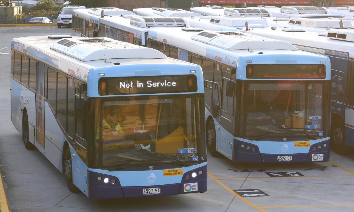 <span>A report found $10bn is needed over 40 years for bus services which carry 40% of NSW public transport passengers but receive just 2% of expenditure.</span><span>Photograph: Dean Lewins/AAP</span>