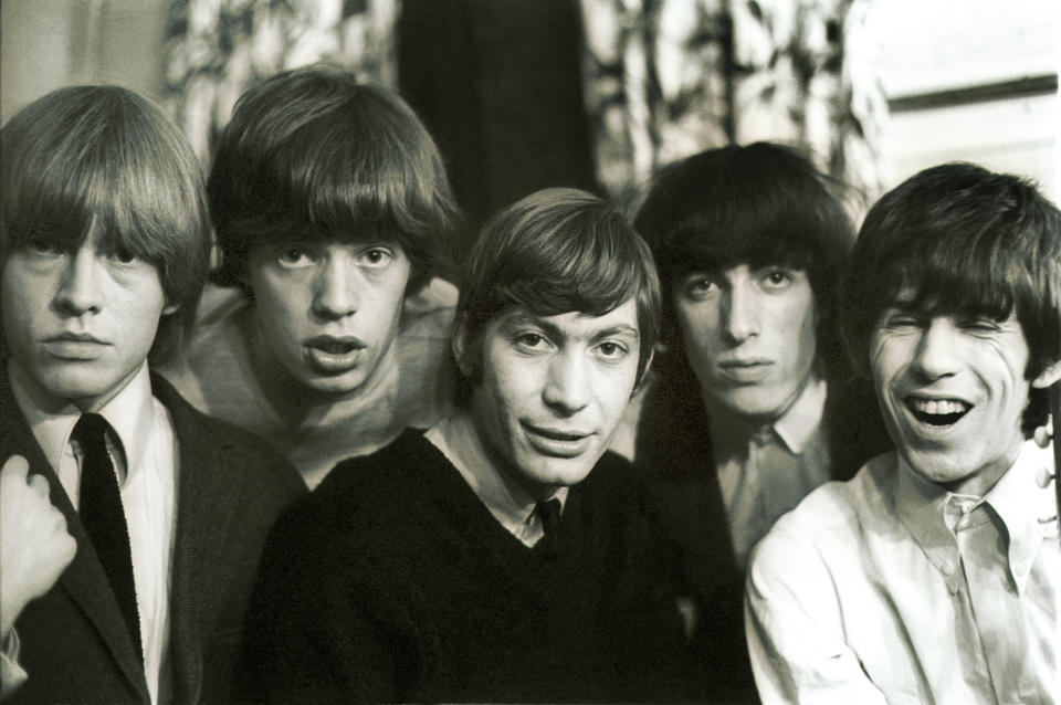 (GERMANY OUT) UK, London, 1969 Rolling Stones 50 years. Photo: From left to right: Brian Jones (1962-69), Mick Jagger, Charlie Watts seit 1963), Bill Wyman (1962-93) and Keith Richards    (Photo by Spiegl/ullstein bild via Getty Images)