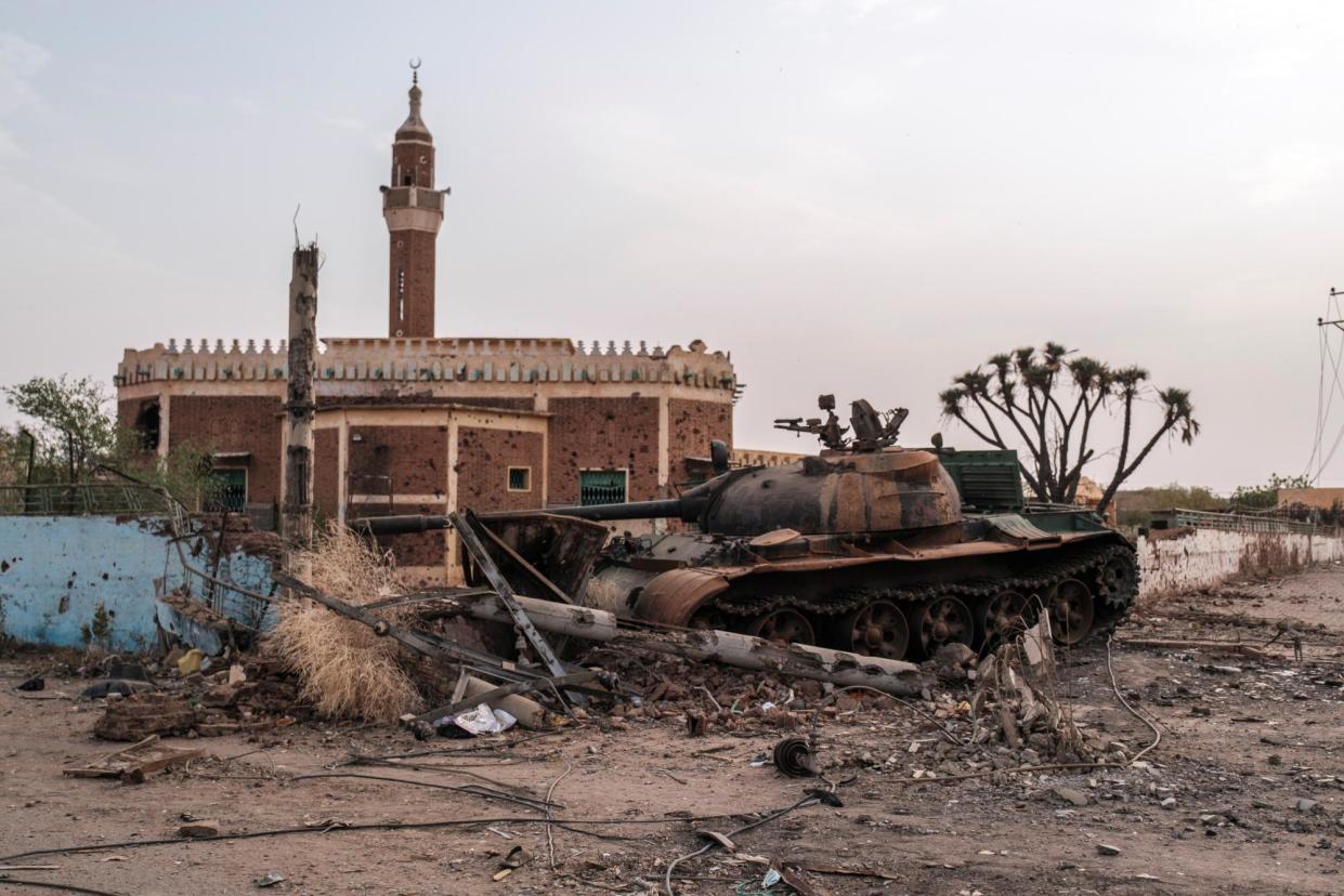 <span>It is claimed the passports were found in the wreckage of Omdurman, across the Nile from Khartoum. </span><span>Photograph: The Washington Post/Getty Images</span>