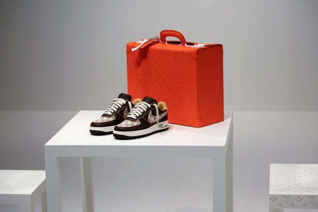 Nike x Louis Vuitton x Virgil Abloh Air Forces Sell At Sotheby's Auction  For $350,000