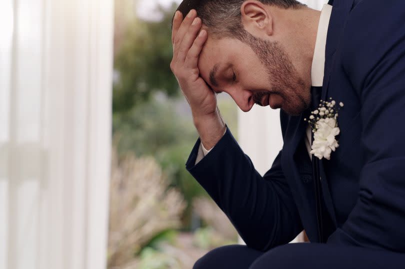 The son faces a big issue ahead of his wedding (STOCK IMAGE)