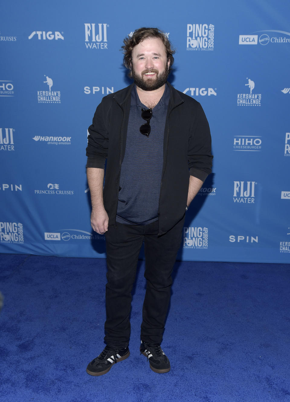 Actor Haley Joel Osment attends the 7th annual Ping Pong 4 Purpose celebrity tournament fundraiser at Dodger Stadium on August 08, 2019 in Los Angeles, California. 