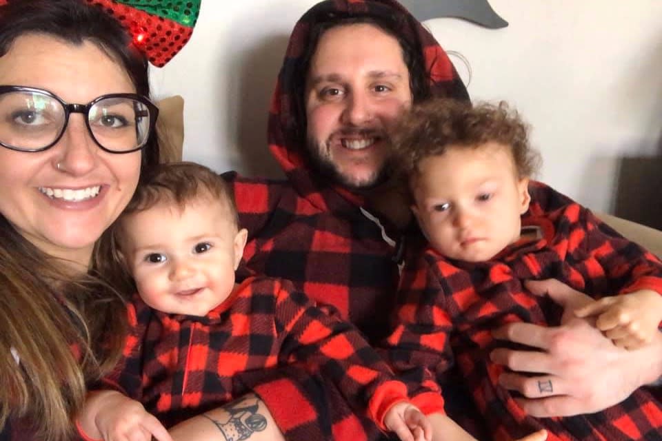 Jonathan Coelho wrote a beautiful message for his wife, Katie, and two young children Braedyn and Penelope. Source: GoFundMe