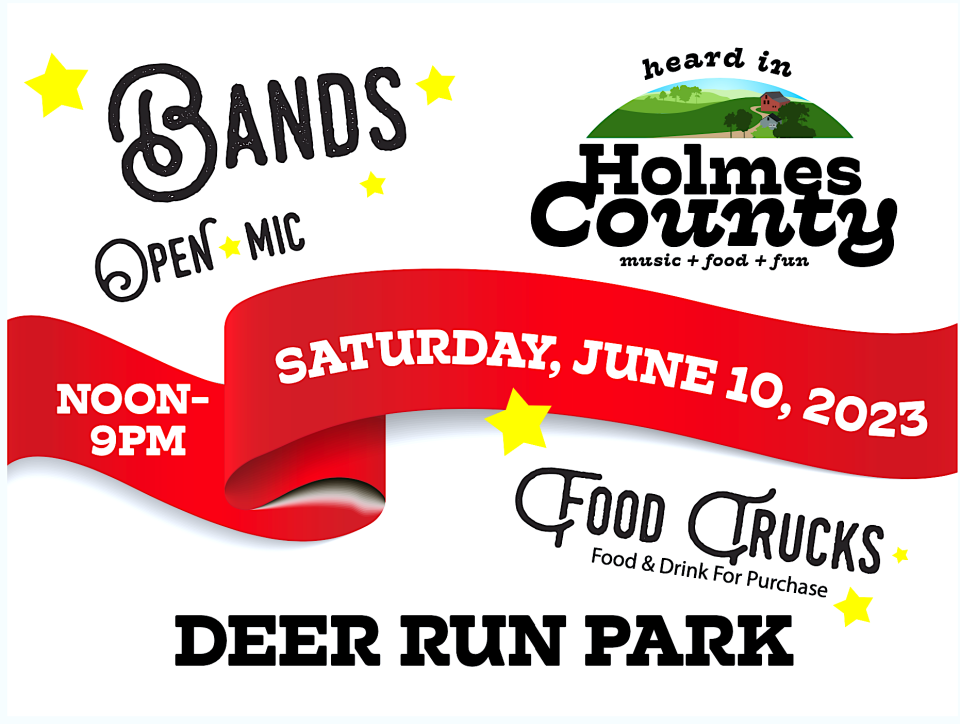 Heard in Holmes County will dedicate the new amphitheater with three bands and an open mic session on Saturday, June 10, from noon until 9 p.m.