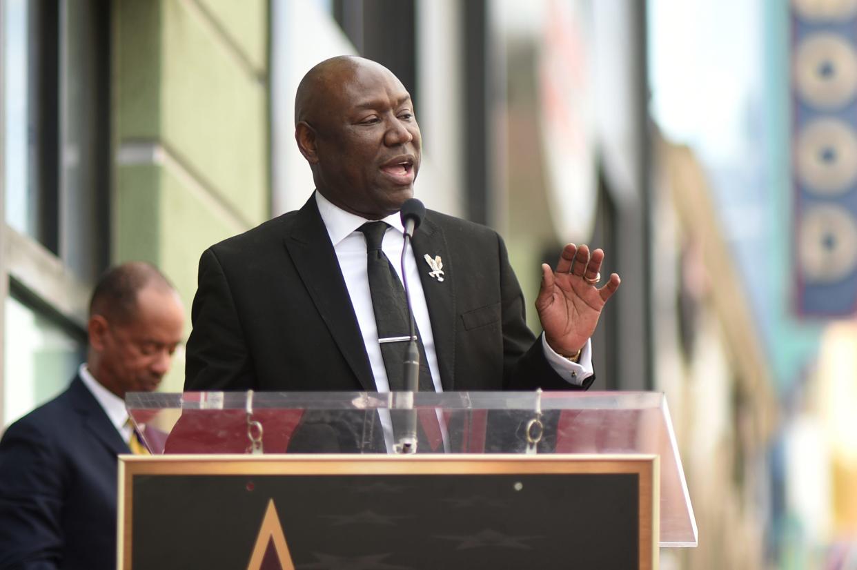 Attorney Ben Crump spoke Monday at a Pointe Coupee Parish church, telling a small crowd that his investigation into the death of an Avoyelles Parish inmate was continuing and that they would not give up until there was justice.
