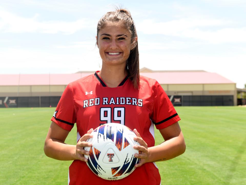 Texas Tech’s Olivia Draguicevich plays soccer for the university, as seen Tuesday, Aug. 8, 2023, at the John Walker Soccer Complex.