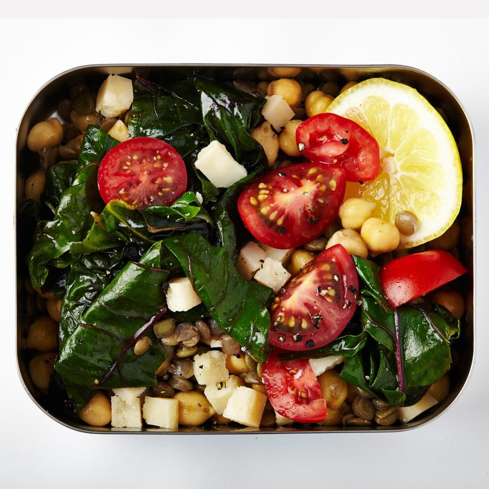 Lentils and Chickpeas with Greens