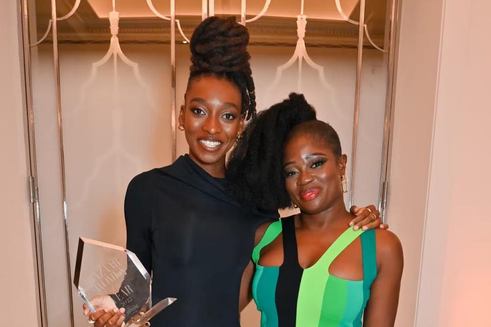 Little Simz, winner of the Musician award and Clara Amfo (Dave Benett)