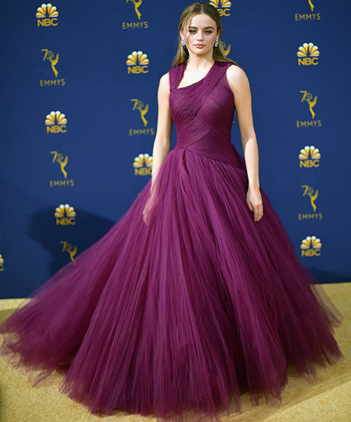 <p>La actriz no se quedó atrás en la categoría de vestidos dignos de la realeza, gracias a esta creación de Zac Posen. Foto: Matt Winkelmeyer / Getty Images. </p>