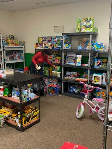 Toys for Tots Amarillo volunteers prepare gifts to be given to area children in need this holiday season, as its annual Toy Drive comes to a close. Donations can still be given at area drop-off locations through Friday, Dec. 22.