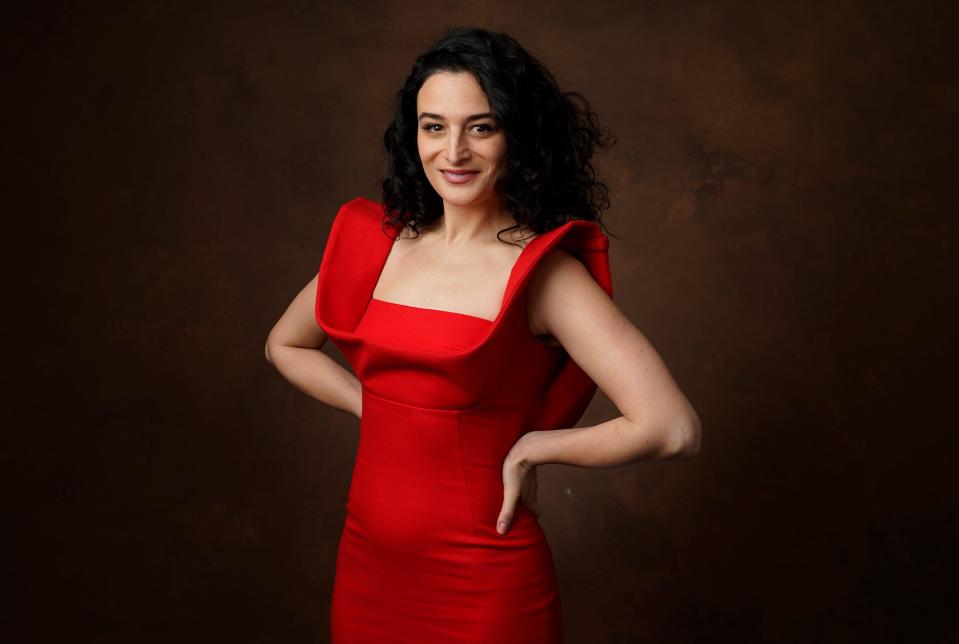 Milton native Jenny Slate poses for a portrait at the 95th Academy Awards Nominees Luncheon on Monday, Feb. 13, 2023, at the Beverly Hilton Hotel in Beverly Hills, Calif. (AP Photo/Chris Pizzello)