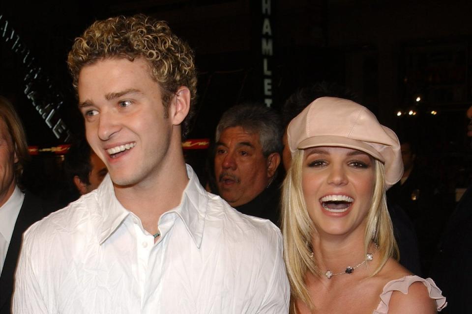 Justin Timberlake and Britney Spears in 2002 (Getty Images)