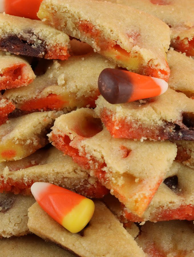 Candy Corn Cookie Bark