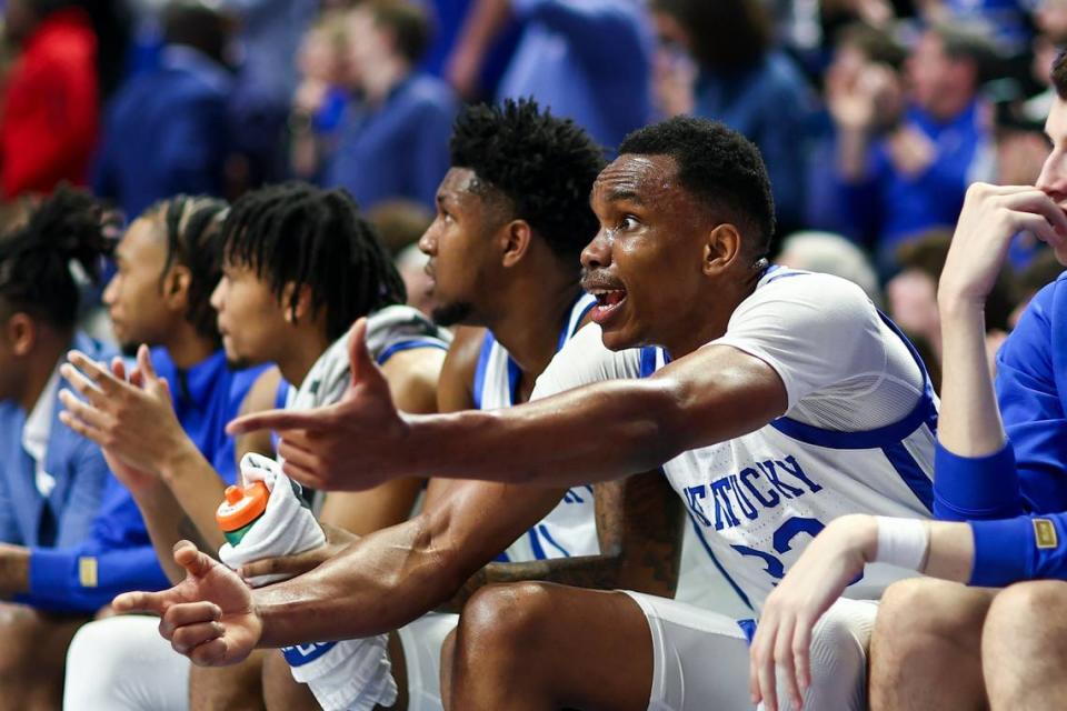 Kentucky sophomore Ugonna Onyenso tied a Rupp Arena record with 10 blocked shots in a win over Ole Miss on Tuesday night, and that total set a new mark for most blocks by a UK player in the building.