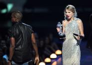 <p>History’s most famous acceptance speech will forever be remembered not for what was said, but for what wasn’t. When Kanye West grabbed the mic from Taylor Swift at the 2009 VMAs to protest her win over Beyoncé in the category of best female video with an “I’mma let you finish, but…”, he initiated both intense backlash against himself and fervent support for the budding pop star. Of course, that was only just the beginning.</p>