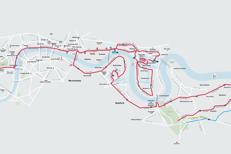 A map of the course