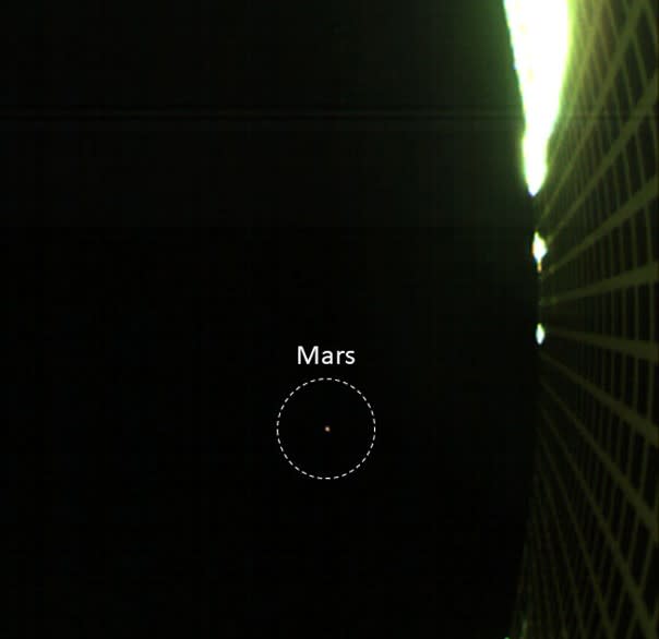 MarCO view of Mars