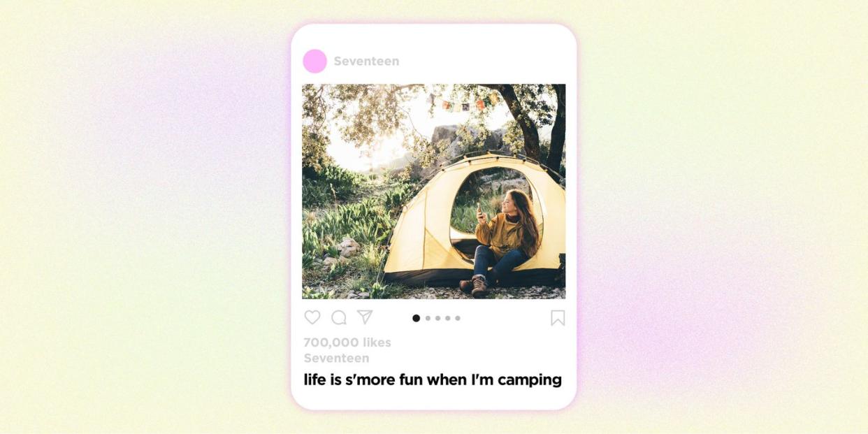 camping captions lead