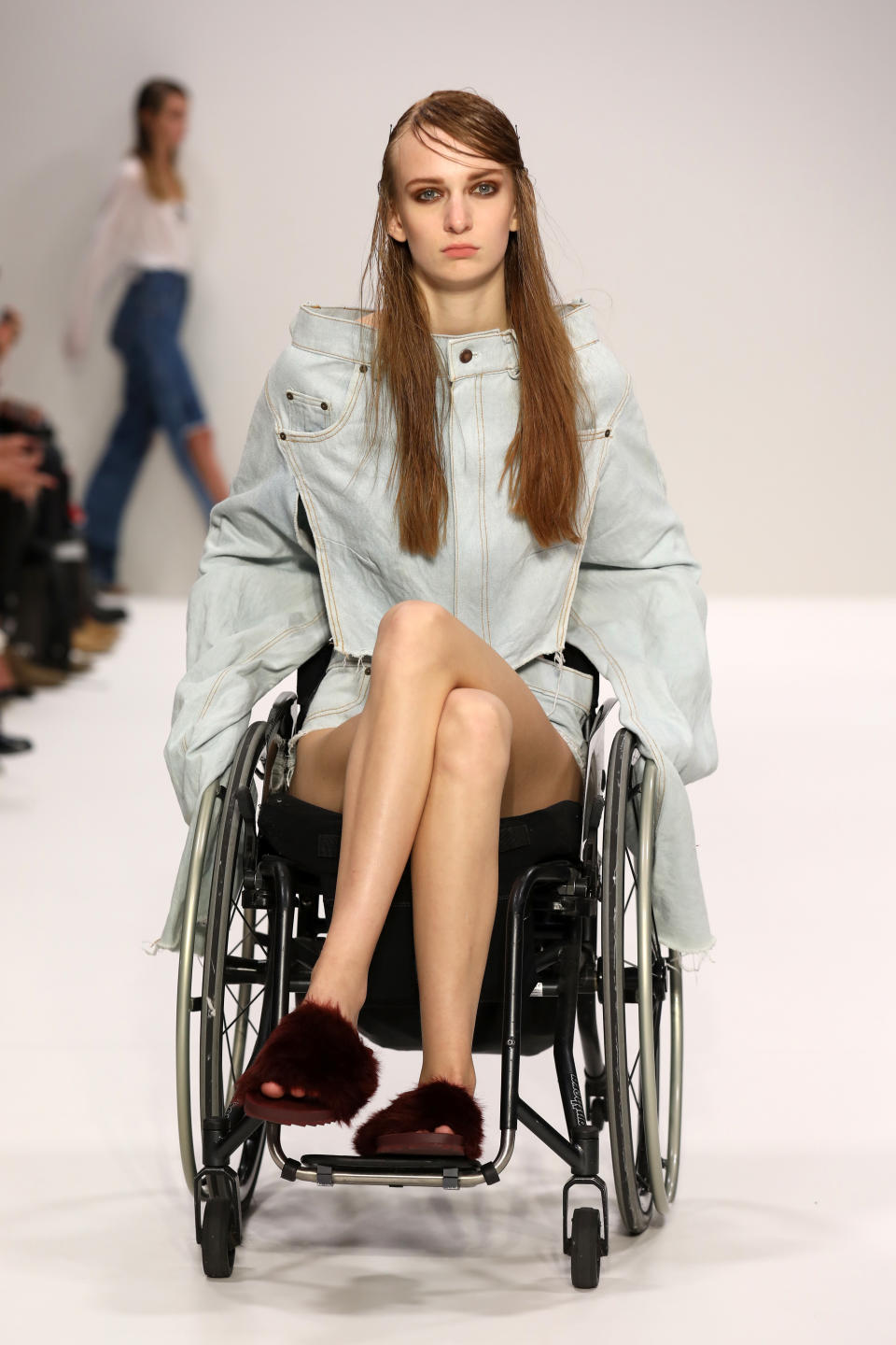 She found that jeans are the hardest thing for disabled people to wear so based her collection on denim [Photo: Getty]