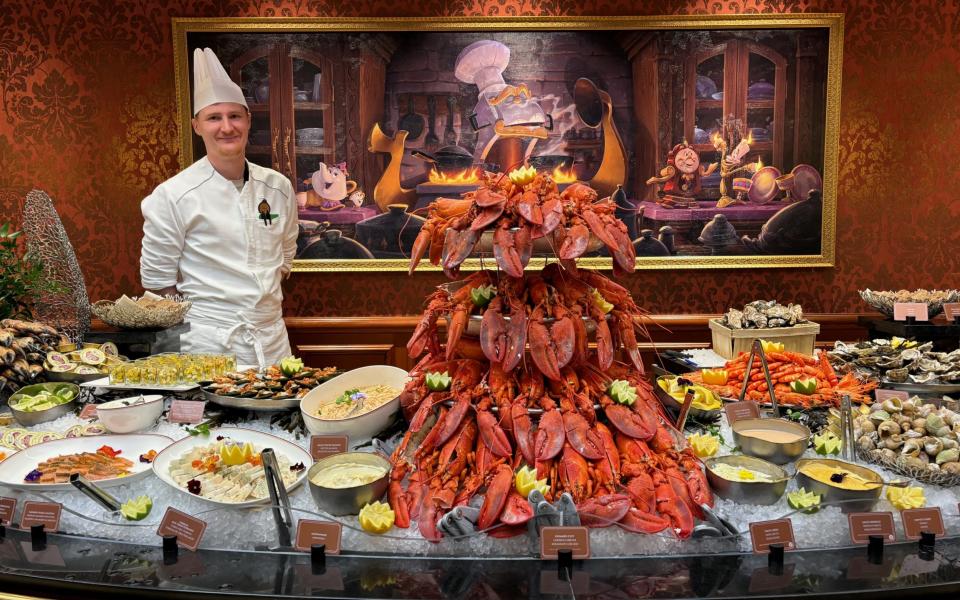 The impressive seafood buffet in the Royal Banquet restaurant