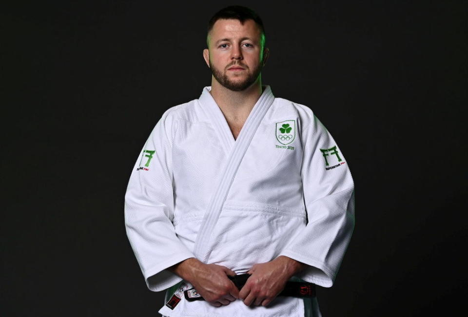 Ben poses in his new Irish team uniform