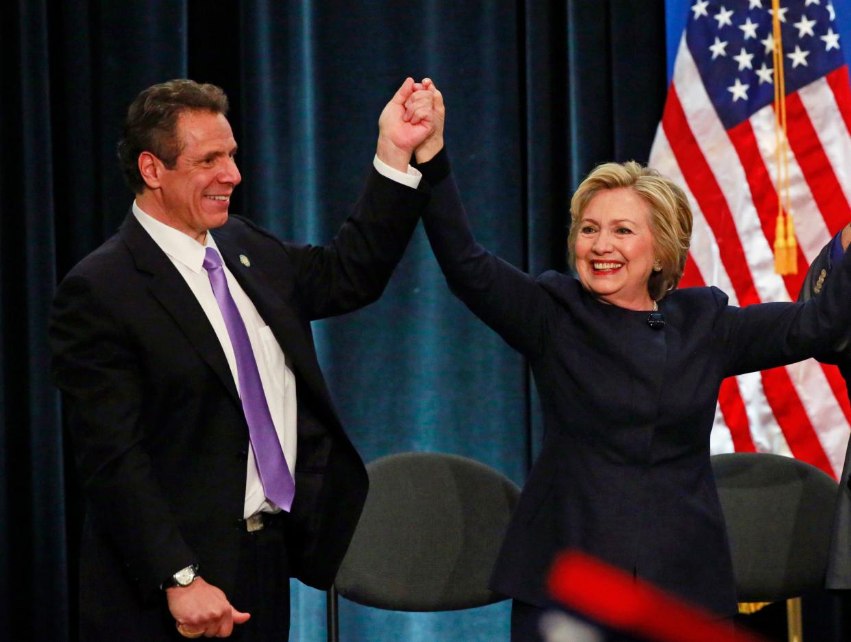 Former presidential candidate Hillary Clinton&nbsp;is expected to endorse New York Gov. Andrew Cuomo's re-election campaign. (Photo: Lucas Jackson / Reuters)