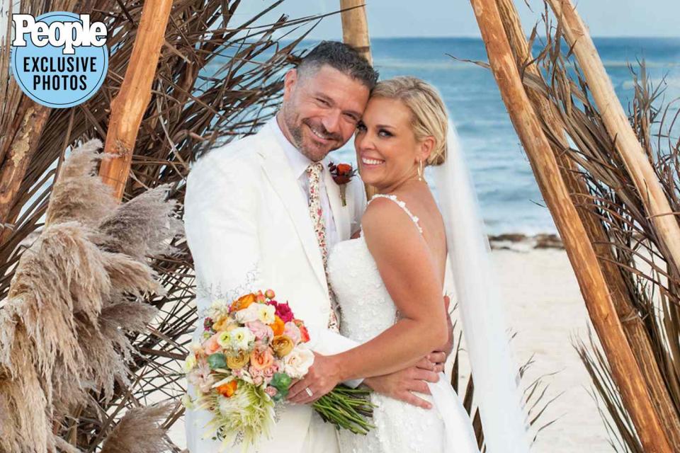 <p>Kathy Thomas Photography</p>  Kortney Wilson and Ryan Vella at their wedding in Mexico on July 9, 2023
