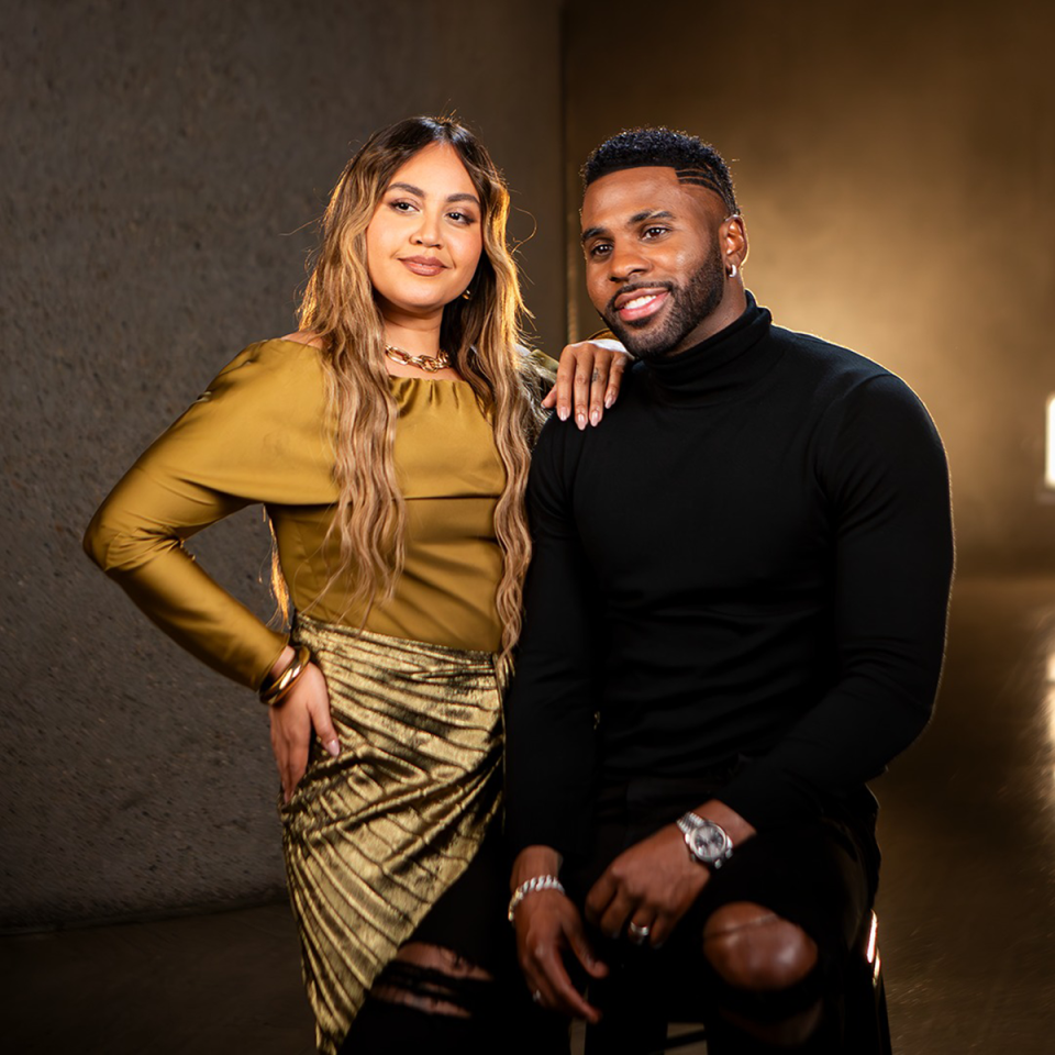 Jessica Mauboy and Jason Derulo.