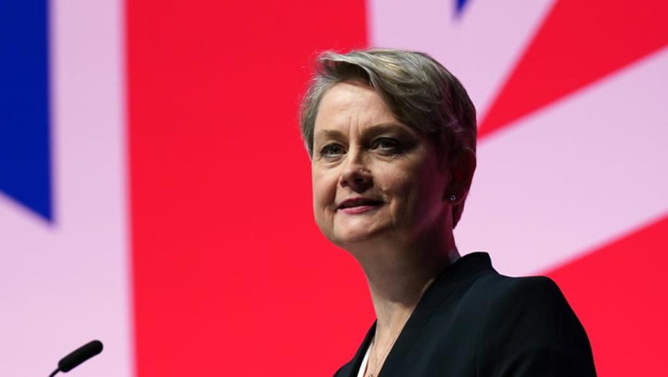 Yvette Cooper pointed out that Mr Cleverly had supported welcoming even more refugees than she called for (Sky News)