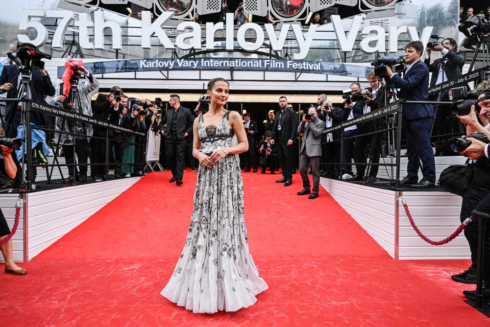 Alicia Vikander at the Karlovy Vary International Film Festival