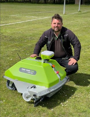 Robot That Paints Athletic Fields