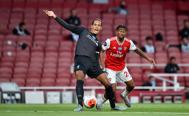 Virgil Van Dijk's mistake led to Arsenal's equaliser