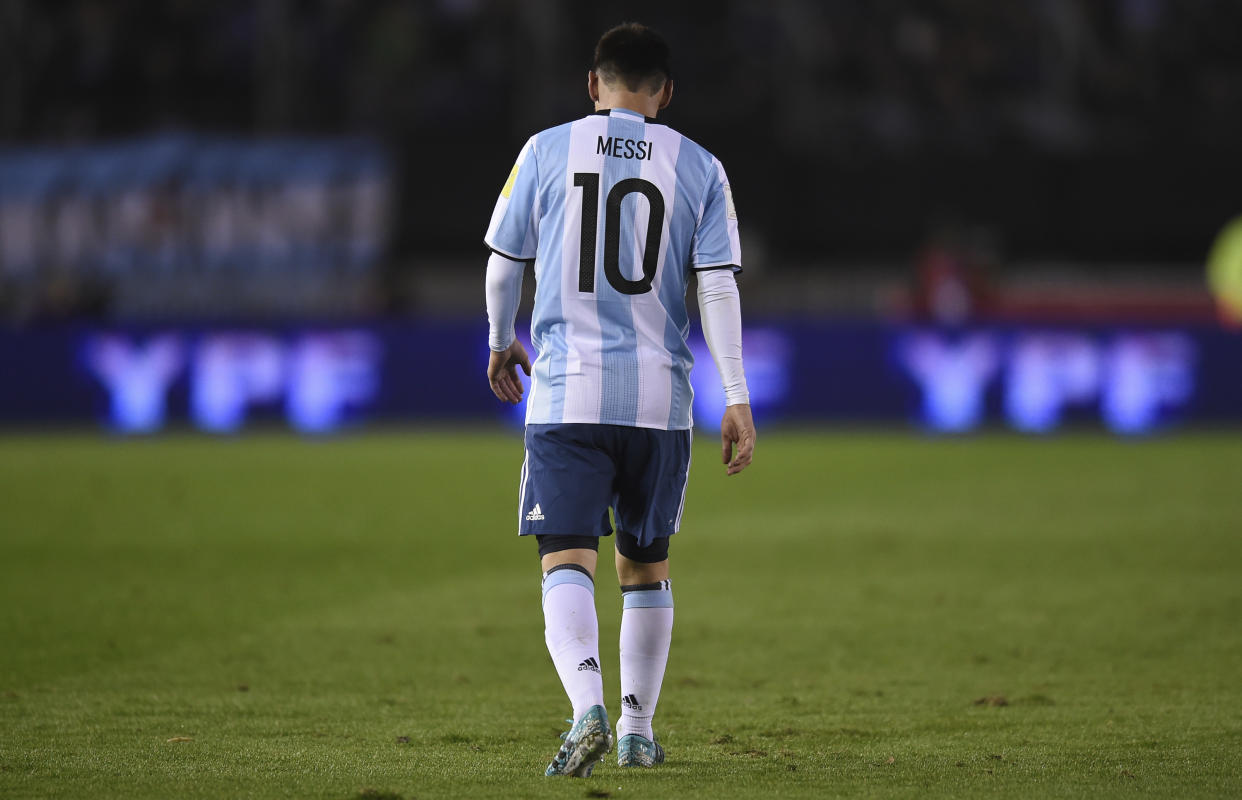 Lionel Messi and Argentina could only manage a 1-1 draw at home against Venezuela. (Getty)