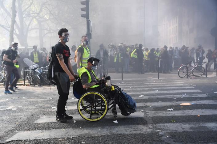 This is the 23rd week of "yellow vest" street protests (AFP Photo/Anne-Christine POUJOULAT)