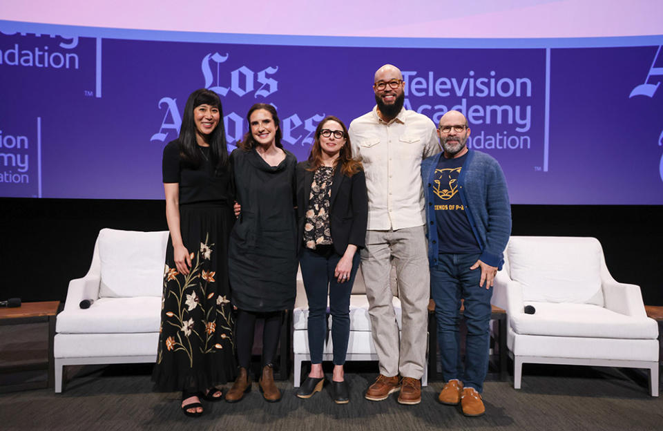 The Television Academy Foundation hosts ìThe Power of TV: Representing Climate Change On Screenî a discussion with Rosanna Xia, Anna Jane Joyner , Meredith Milton , Peter Saji, Scott Z. Burns on Tuesday, April 18, 2023, at the Academyís Wolf Theatre at the Saban Media Center in North Hollywood, Calif.