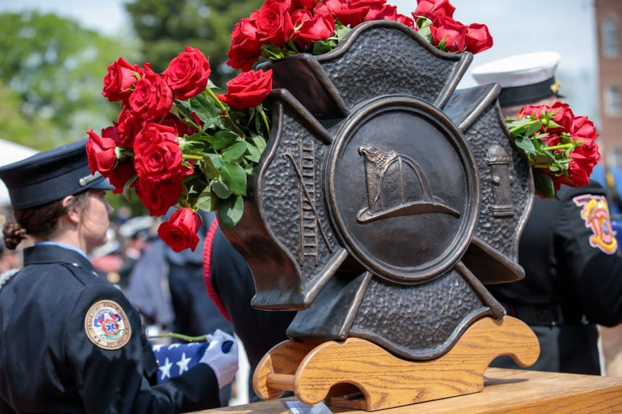 Hundreds attend the 2023 National Fallen Firefighters Memorial Weekend in Emmitsburg, Maryland. (National Fallen Firefighters Association)