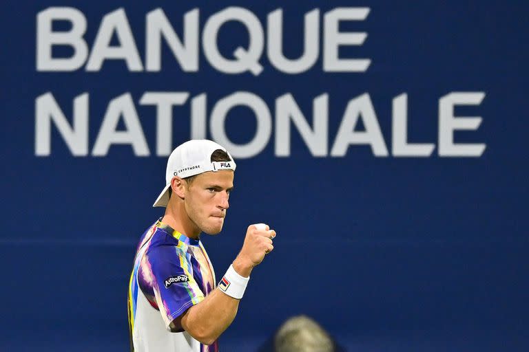 El puño crispado de Schwartzman en Montreal durante su desafío ante Davidovich Fokina