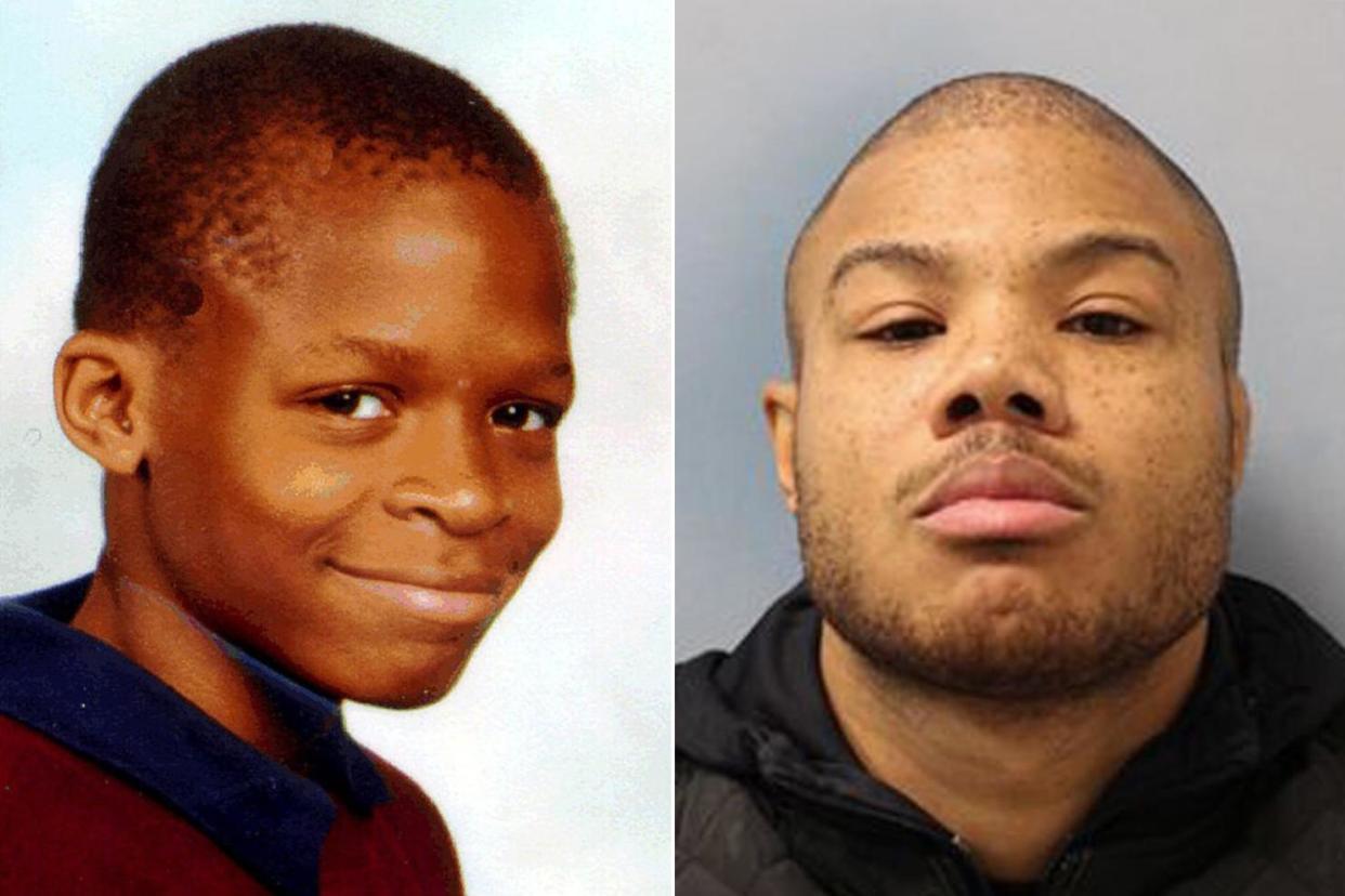 Damilola Taylor (left) was killed aged 10 by Ricky Preddie (right) and his brother Danny: Getty Images/PA