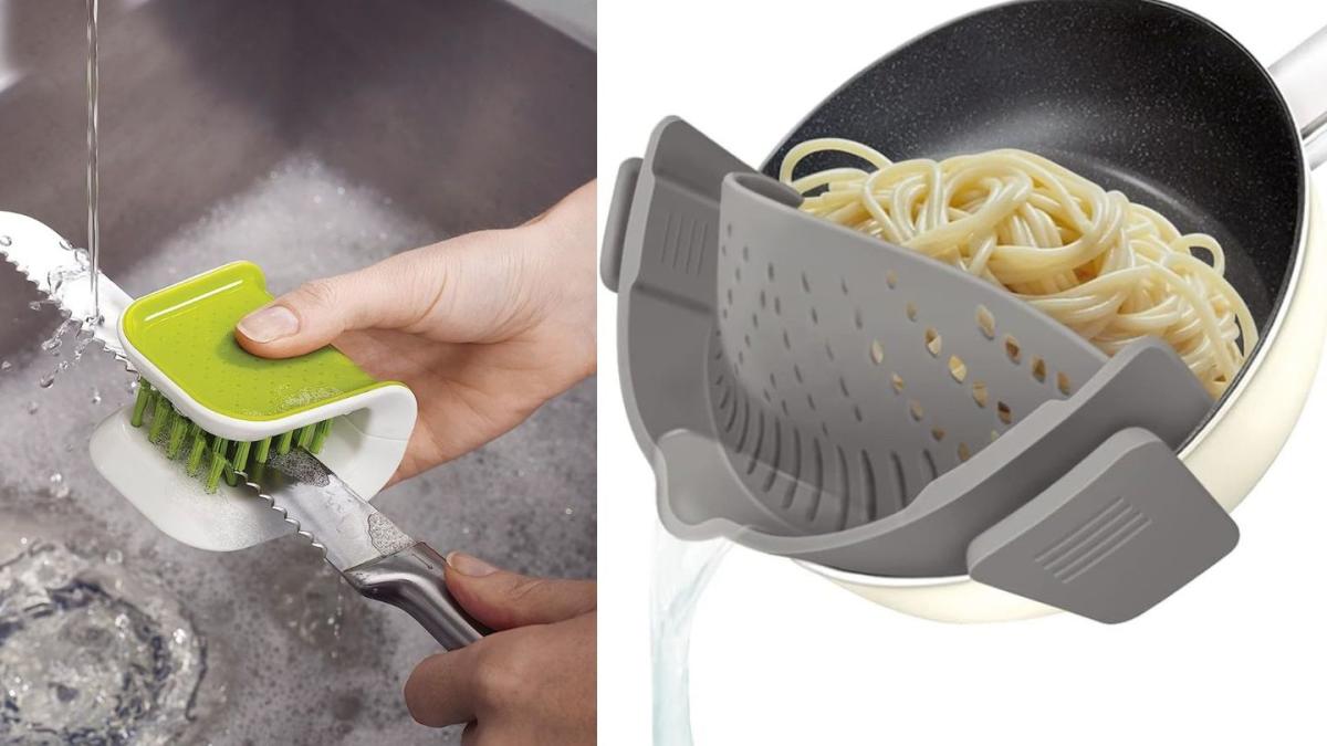 BladeBrush™ Green Knife & Cutlery Cleaning Brush