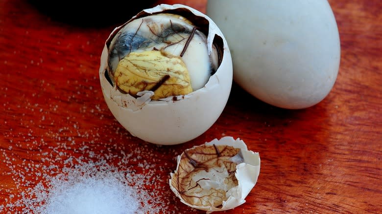 Balut served with salt