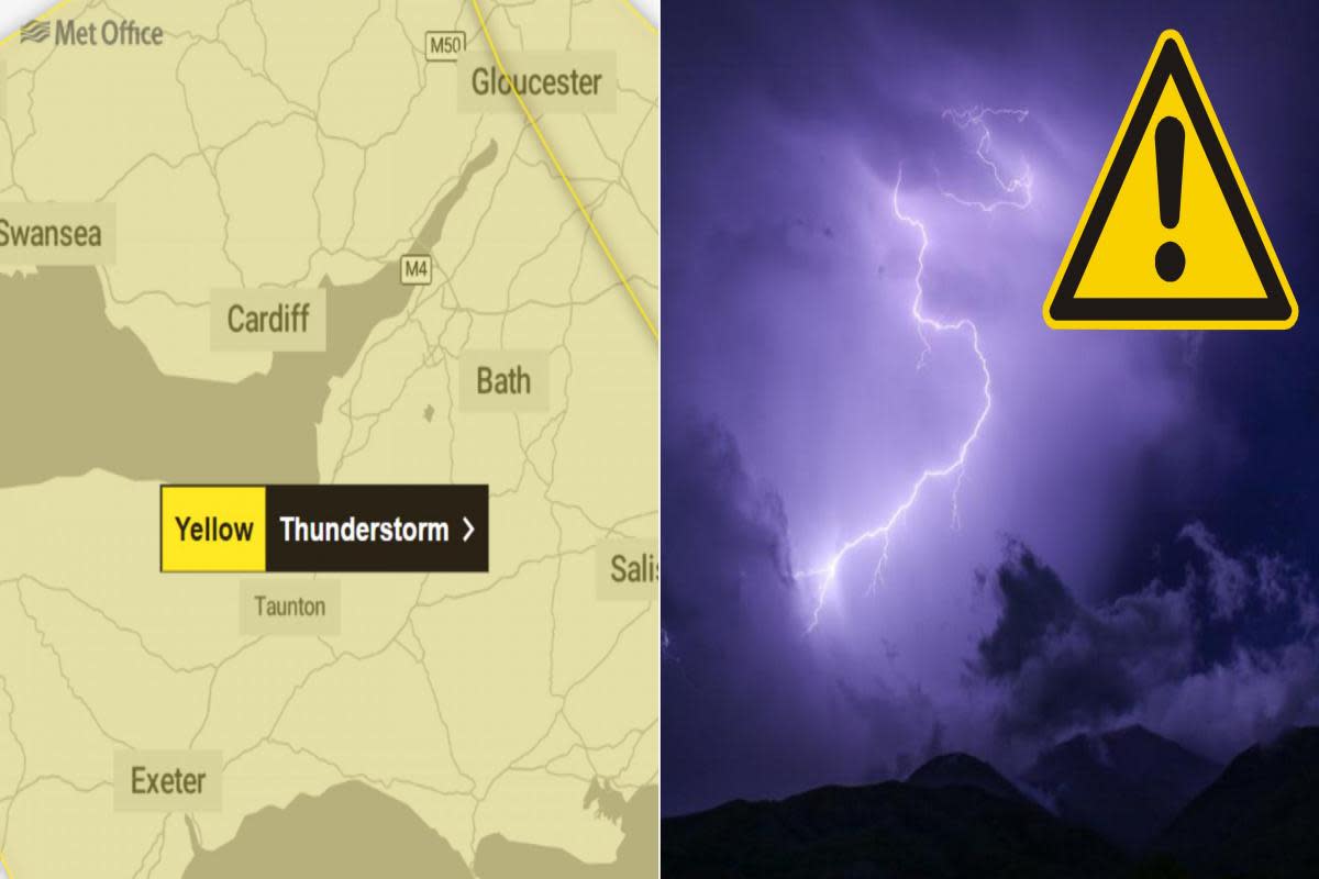 Met Office issues thunderstorm warning for South Wales <i>(Image: Met Office)</i>