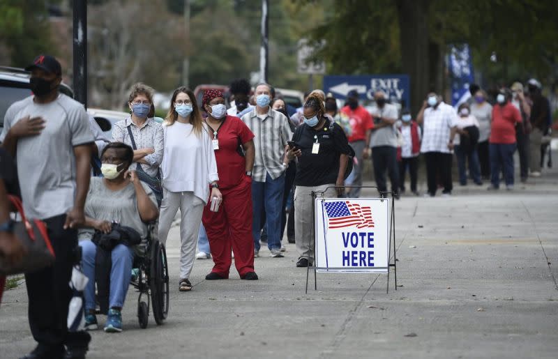 ▲喬治亞州因為亞特蘭大都會區擴張、增加大量年輕選民，成為總統大選的「戰場州」。（圖／美聯社／達志影像）