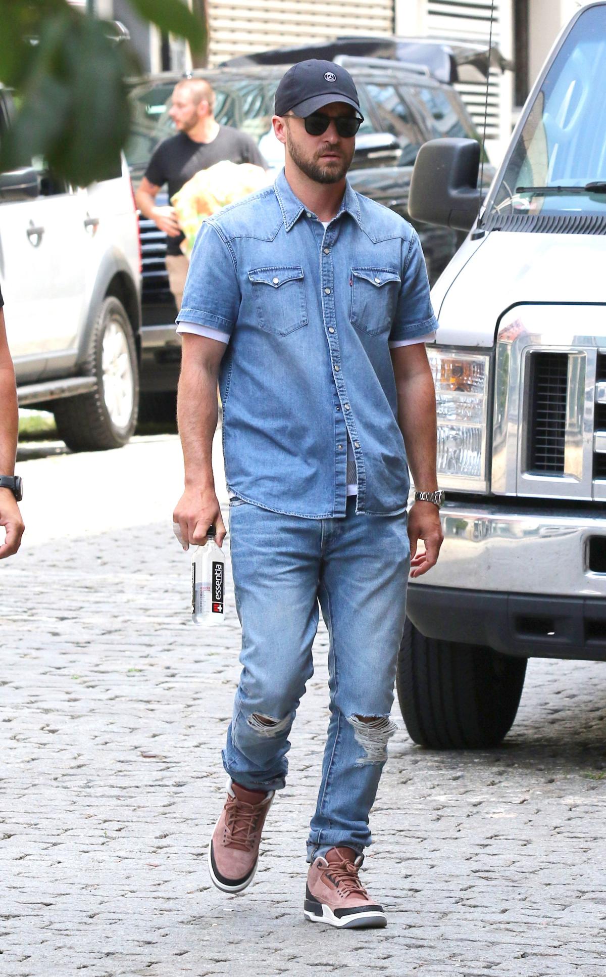 Justin Timberlake Revamped His and Britney Spears's Iconic Double Denim Look