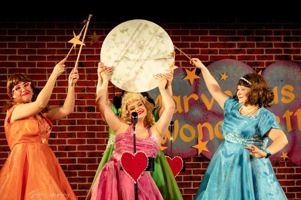 A scene from the Players Centre production of “The Marvelous Wonderettes” presented in its temporary home at Studio 1130 in the Crossings at Siesta Key shopping center.