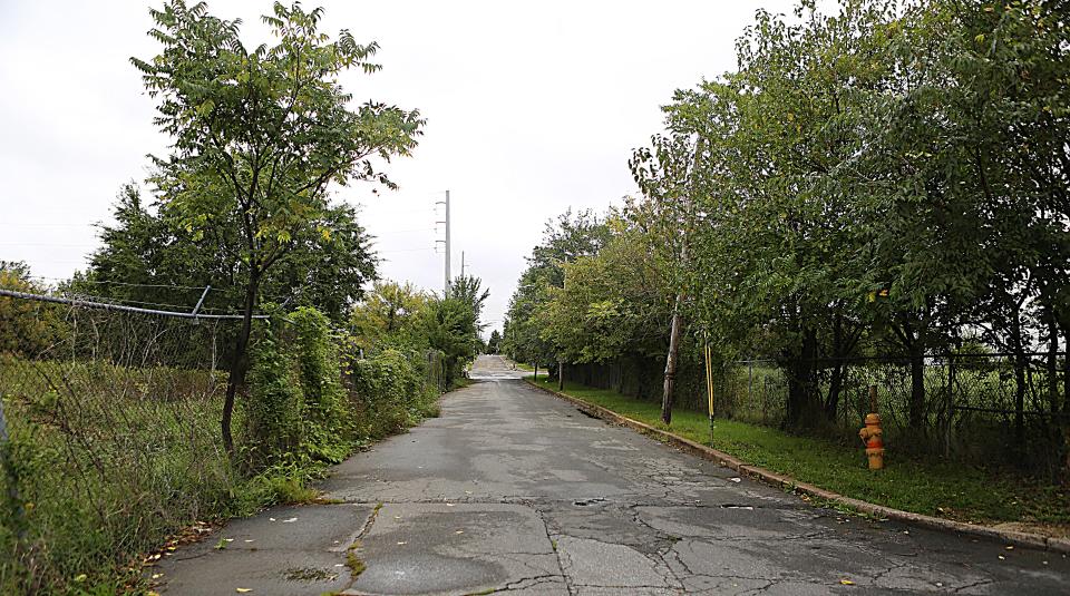 Vacant properties line both sides of Church St. in Wilmington in September 2023. The city hopes to redevelop these sites.