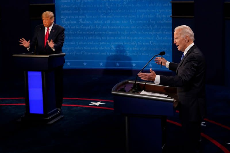 President Joe Biden and former President Donald Trump agreed Wednesday to a pair of debates in June and September. File Pool Photo by Morry Gash/UPI