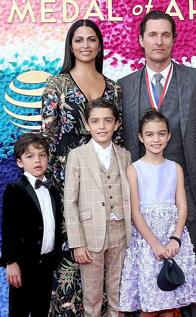 Matthew McConaughey, Camila Alves, Family Pictures