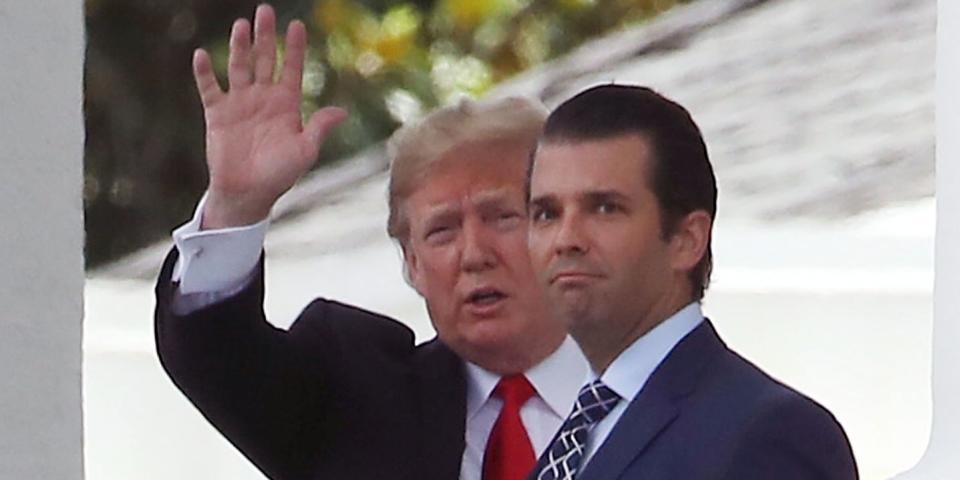 Donald Trump and Donald Trump Jr.